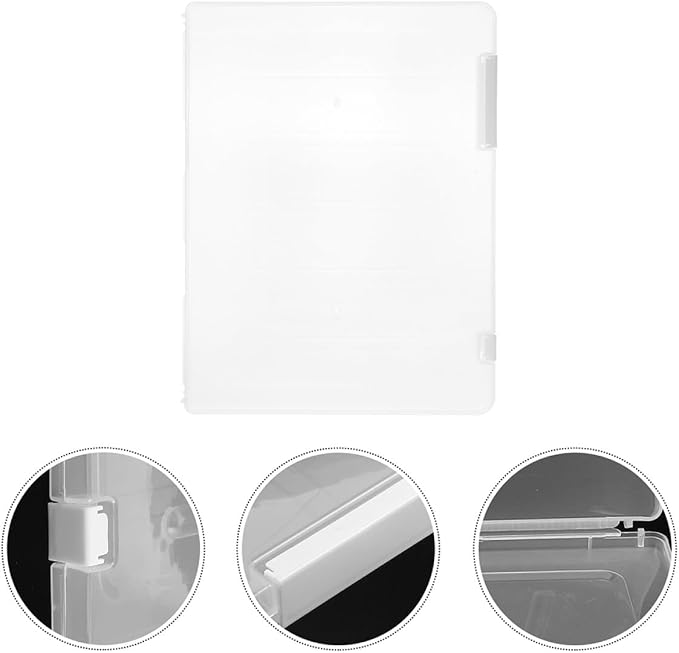 A4 File Storage Box with Lid, 2pcs White Desktop Document Organizer for Office, Contract and Receipt Filing, Stackable Office File Holder