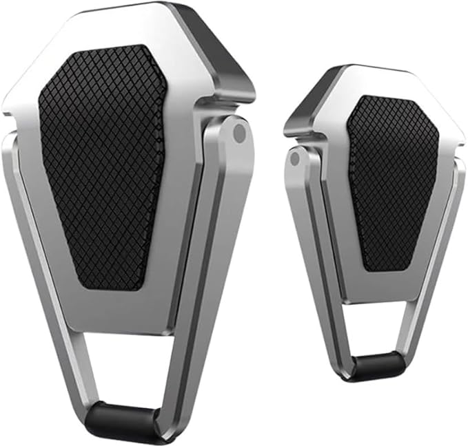 Laptop Riser Foldable Laptop Stand Portable Invisible Laptop Cooling Pad Laptop feet Suitable for 12-20 Inches Laptop Ergonomic Zinc Alloy Laptop Mini Stand Leg (Silver-2pcs)