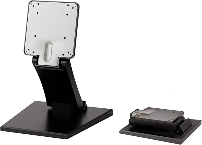 Upgraded Adjustable Folding VESA Stand for 10??4" Screens ??Includes Extension for Recessed VESA, 75x75/100x100mm Compatible, Ideal for Tablets, DJ Gear, POS, Secondary Monitors