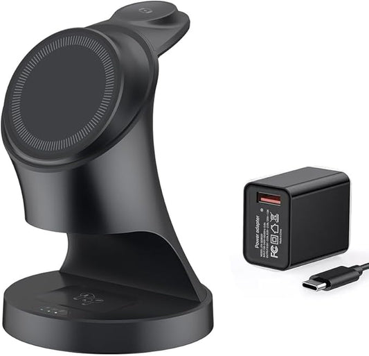 Wireless Charger,3 in 1 Magnetic Wireless Charger Stand, Fast Wireless Charging Dock for iPhone17/16/15/14/13/12 Series, Apple Watch Series, AirPods Pro.
