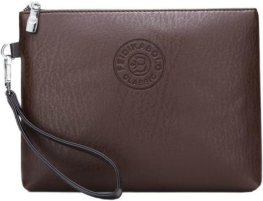 Mens Clutch Bag Man Purse Handbag 9.5-11 inches Large Hand Bag Big Clutch Wallet