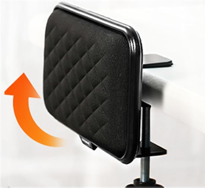 Ergonomic Armrest Mouse Tray Under Desk Arm Support Mouse Pad Attachment Mousepad Arm Rest Mouse Platform Clamp On Office Desktop Gaming Elbow Wrist Rest Desk Mounted Elbow Support