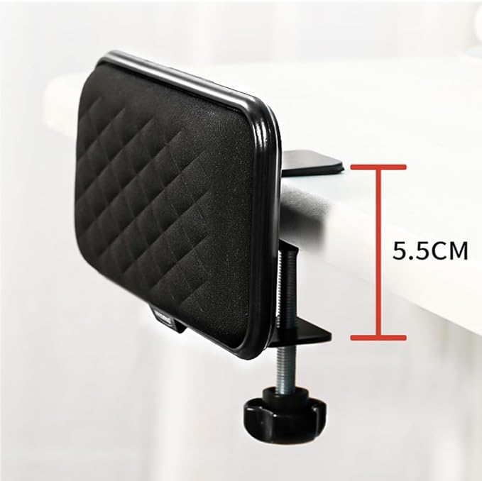 Ergonomic Armrest Mouse Tray Under Desk Arm Support Mouse Pad Attachment Mousepad Arm Rest Mouse Platform Clamp On Office Desktop Gaming Elbow Wrist Rest Desk Mounted Elbow Support