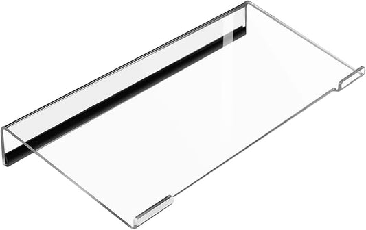 Small Computer Keyboard Stand, 11.8 x 5.1 Inch- Keyboard Tray for 78 Keys Keyboard, Acrylic Keyboard Riser Lift for Desk, keyboard Holder for Mini Computer Keyboard & Apple Magic Keyboard -Clear