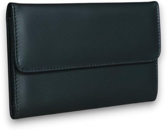 Family Passport Holder – Wallet for 4 Passports, Visas, Tickets, and Money – Passport Holder for Families – Travel Wallet to Store Passports – Travel Document Organizer (Black)