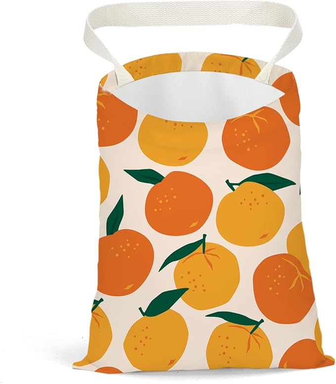 Car Trash Bag Car Garbage Bag Hanging Cars Trash Can, Waterproof Cars Back Seat Organizer for Vehicle Travelling Camping Orange Decor