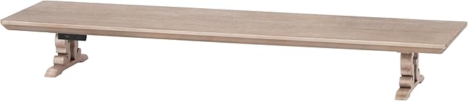 Anji Mountain Monitor Stand - Desktop Organizer & Laptop Riser, Ergonomic Monitor Riser, Space-Saving Monitor Stand for Desk, Durable Construction, Easy Assembly, Ideal for Home & Office,Biscotti