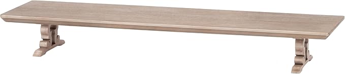 Anji Mountain Monitor Stand - Desktop Organizer & Laptop Riser, Ergonomic Monitor Riser, Space-Saving Monitor Stand for Desk, Durable Construction, Easy Assembly, Ideal for Home & Office,Biscotti