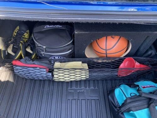 Trunk Organizer Cargo Net for Acura TL 1999–2008 – (2in1) Envelope/Floor Style Cargo Net for Sedan–Premium Mesh Elastic Car Trunk Organizer Vehicle Carrier Storage – Compatible with Acura TL