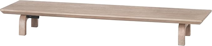 Anji Mountain Monitor Stand - Desktop Organizer & Laptop Riser, Ergonomic Monitor Riser, Space-Saving Monitor Stand for Desk, Durable Construction, Easy Assembly, Ideal for Home & Office,Biscotti