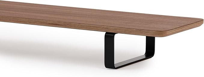 Oakywood Dual Monitor Stand - Handmade in EU - Natural Wood Monitor Stand Riser - Laptop Accessories ??220 lbs (100 kg) Capacity - 41.3"x9" (105x23 cm) ??100% Natural Walnut Veneer