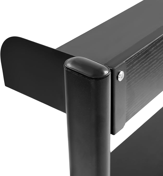 Desk Pegboard, Clamp On Desk Organizer Shelf, Desktop Bookshelf Storage Shelves, Privacy Panel for Home Office Dorm Gaming Desk, Carbon Steel, 39.4" x 37.4", Black