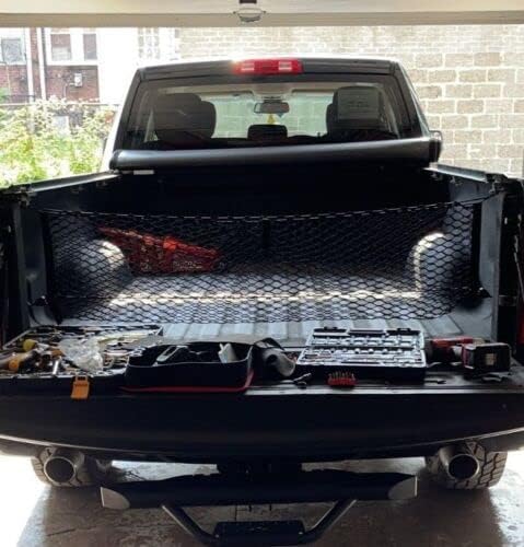 Trunk Organizer Cargo Net for Dodge Ram 1500 2500 3500 2008-2018 – Envelope Style Cargo Net for Pickup - Premium Mesh Car Trunk Organizer – Compatible with Dodge Ram 1500 2500 3500