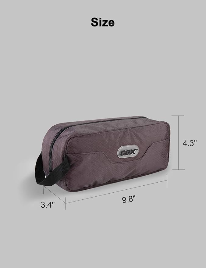 GOX Small Travel Toiletry Bag, Dopp Kit Case For Men, Multifunction Cosmetics Organizer Pouch (Grey)
