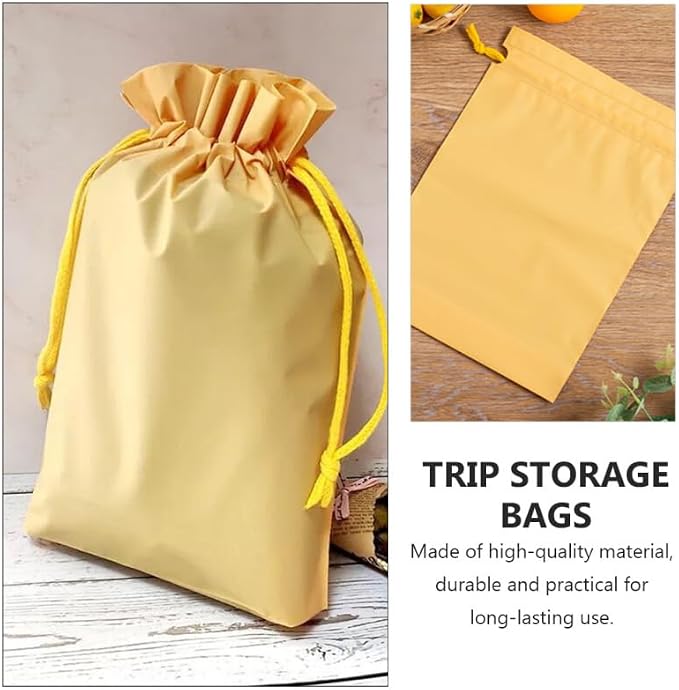 Waterproof Travel Shoe Bags Set of 6 Drawstring Storage Pouches for Shoes Clothes T-Shirts and Accessories 11.61 X 8.07 X 0.11 in Travel Organizer for Luggage Gym Camping Vacation