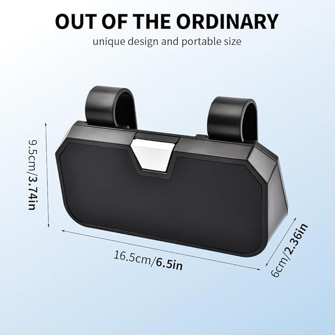 Sunglass Holder for Car Visor Clip, Sunglasses Case for Car Sun Visor Glasses Storage Box Car Sunglass Holder Car Visor Accessories Suitable for Truck and Sedan to Place Sunglass