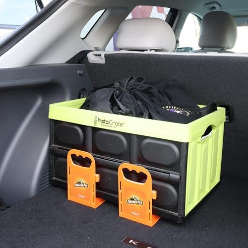 Armor All Trunk Cargo Blocks, Cargo Dividers, Trunk Dividers, Hook & Loop Trunk Organizer Blocks to Hold Cargo in Place, Cargo Containment System for Cars, Trucks, SUVs, Vans, 4 Pieces