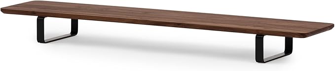 Oakywood Dual Monitor Stand - Handmade in EU - Natural Wood Monitor Stand Riser - Laptop Accessories ??220 lbs (100 kg) Capacity - 41.3"x9" (105x23 cm) ??100% Natural Walnut Wood