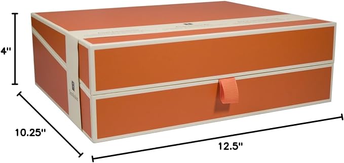 Semikolon - Document Storage Box for A4 Sized Documents, Orange