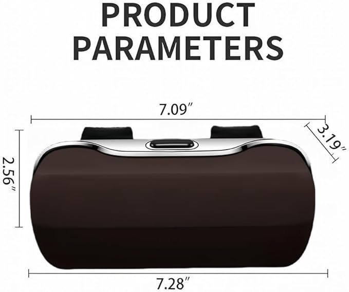 GDQ Sunglasses Holder for Car Visor Glasses Case|Car Sunglass Holder|Eyeglass Holder|Press Silent Shockproof Dustproof (Brown)