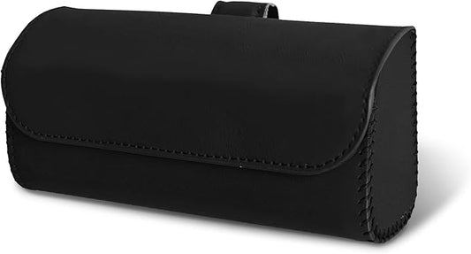Sunglasses Holder for Car Sun Visor, Sunglass Organizer for Car, Magnetic Leather Eyeglasses Protective Storage Case, Waterproof Glasses Organizer Visor Accessories for Vehicles (Black)