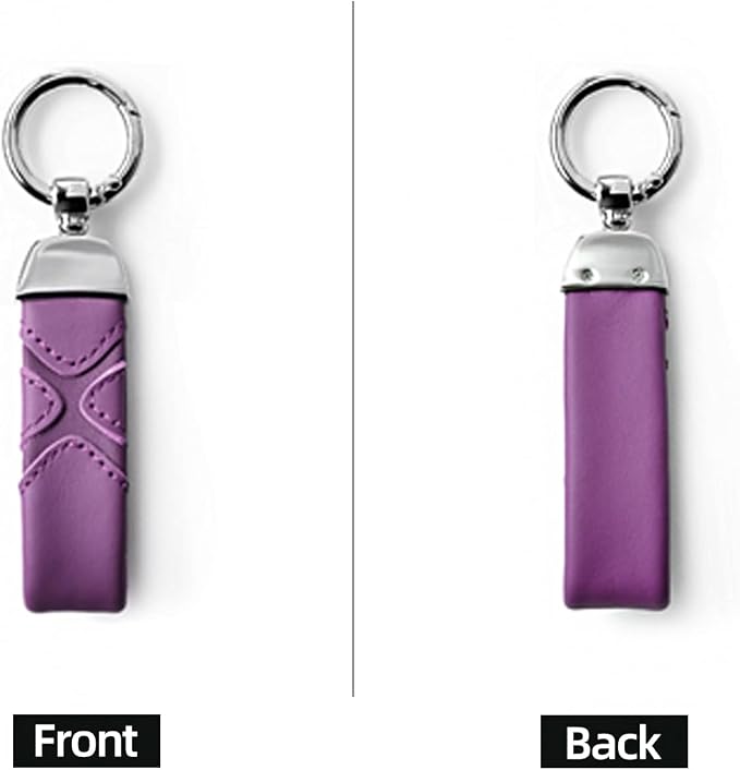 BETTERHUMZ Leather Suede Car Keychain,Key Chain Clip for Alcantara, Anti-Lost D-Ring for Men and Women Car Accessories