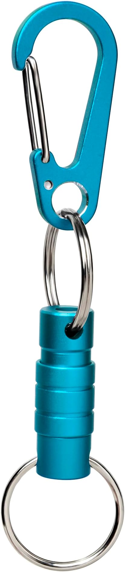 Quick Release Keychain Clip, Small Carabiner Clip & Pull Apart Detachable Key Ring, Car Key Chain Hooks Keyring