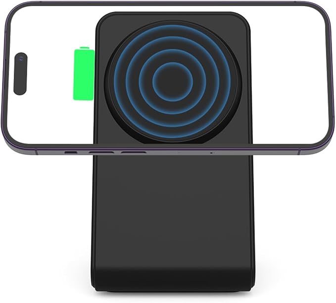 Magnetic Wireless Charger 2 in 1 - YMY 15W Qi Wireless Charging Station, Designed for MagSafe Charger Stand Compatible with iPhone 17/16/15/14/13/12/11 Pro/Pro Max Series, Airpods 4/3/2/Pro 2