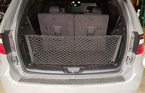 Trunk Organizer Cargo Net for Dodge Durango 2011–2025 – Envelope Style Cargo Net for SUV – Premium Mesh Elastic Car Trunk Organizer Vehicle Carrier Storage – Compatible with Durango
