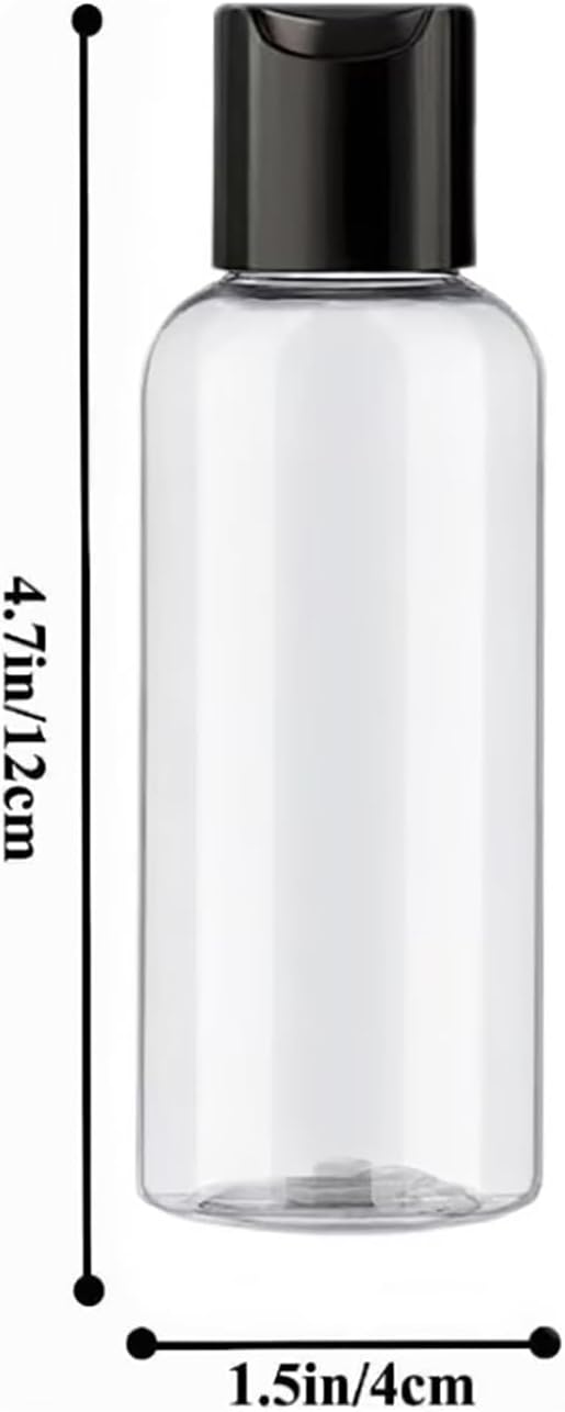 10 PCS Leakproof 3.4 Oz Travel Bottles, Cosmetic Containers, For Toiletries | Lightweight and shatterproof plastic, 1.5 in (deep) x 5 in (high), sticker accessories, Easy to carry for travel