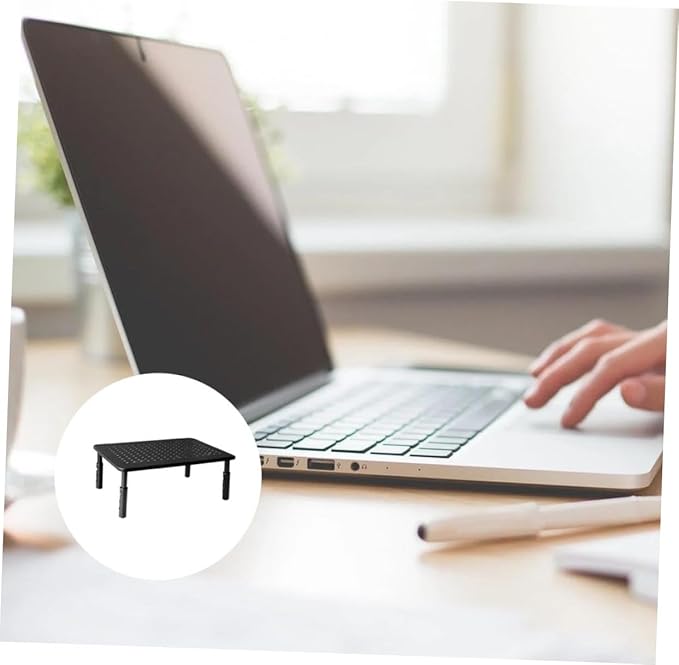 ARTIBETTER Adjustable Monitor Stand Riser with Storage Shelf 3 Height Levels Elevated Computer Desk Organizer 14.56X9.25X5.51 Inch for Home Office Gaming