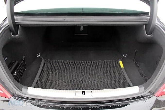 Trunk Organizer Cargo Net for Genesis G80 G90 2017-2026 – Floor Style Cargo Net for Sedan – Premium Mesh Elastic Car Trunk Organizer Vehicle Carrier Storage – Compatible with G80 G90