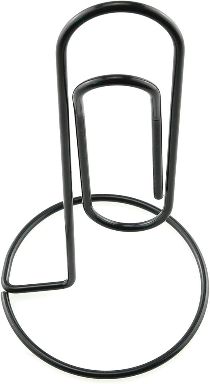 HJ Garden 1PC Black Study Note Holder Office Desk Paper Clip Memo Holder & Organizer, Perfect Office Accessory, Organize and Access Bills
