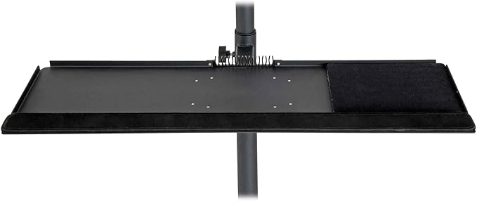 Tripp Lite Mobile Workstation with Monitor Mount for Displays 17??to 32?? Mobile Computer Stand with Monitor Mount/Keyboard Tray/Hand Rest, Black, 5 Year Warranty (DMCS1732S)
