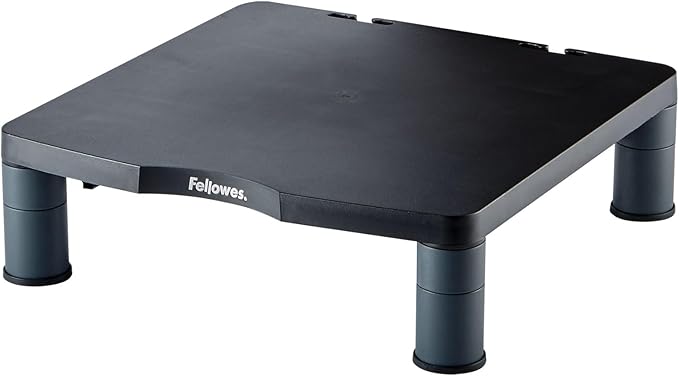 Fellowes® Monitor Riser, 4" H x 13 1/8" W x 13 1/2" D, Graphite