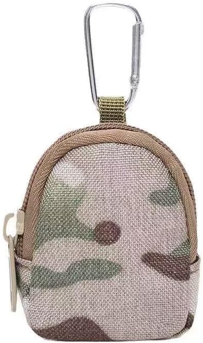 AIBFRID 4Pcs Mini Backpack Keychain,Cute Cosmetic Bag for Women, Makeup Bag Key Pocket Lipstick Bag Card Holder Data Cable Organizer Zipper Pouch (tactical keychain pouch)