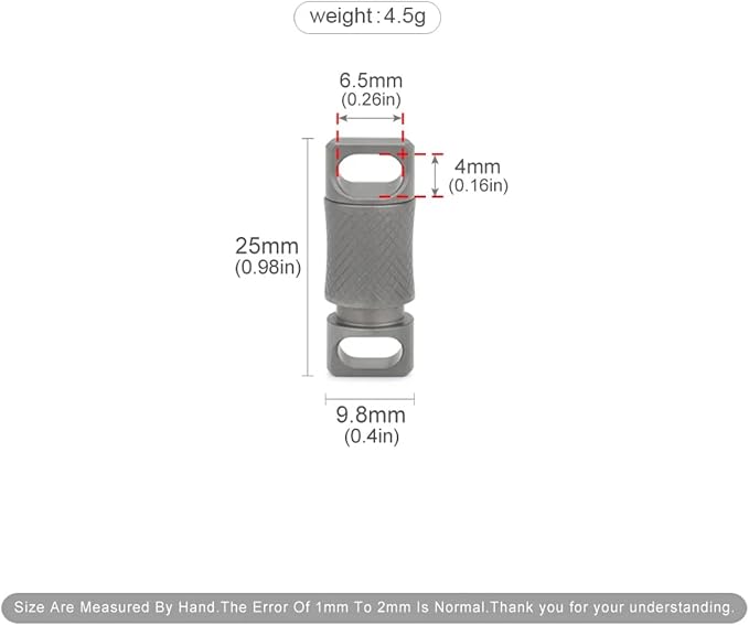 Titanium Quick Release Keychain, 360° Swivel Key Ring Clip with Double-End Lock, Heavy Duty EDC Key Holder for Men