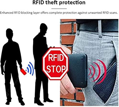Leatherboss Leather RFID Identity Safe Double Zippered Accordion Wallet