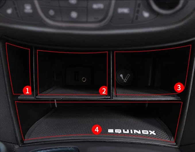 Car Central Center Console Organizer Insert Tray Storage Box Holder Compatible for Chevrolet Equinox 2018 2019 2020 2021 2022