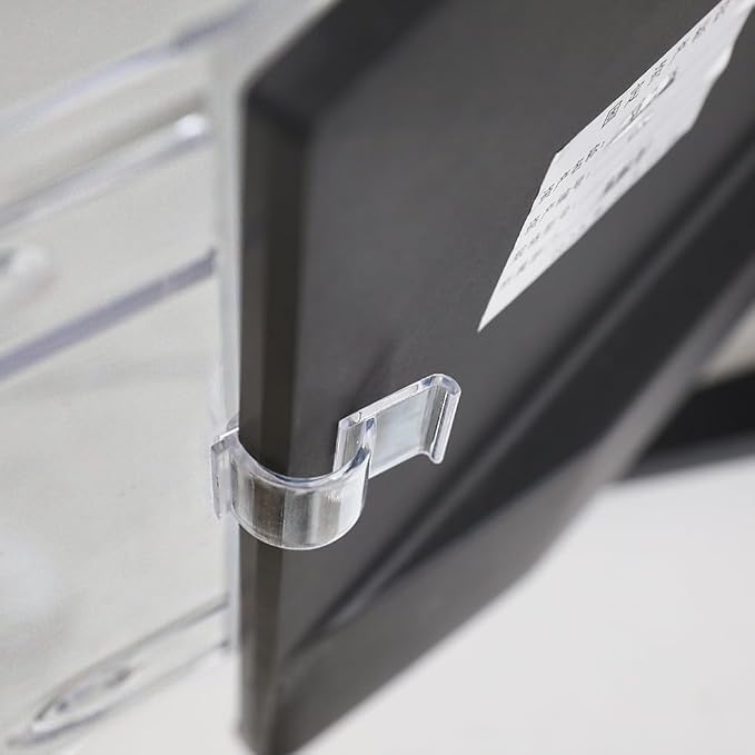 ZUFECY Monitor Memo Board Computer, Removable Clip Type Sticky Note Holder for Computer Screen,Suitable for Home Office Desk