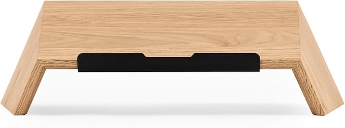 Oakywood Wooden Slanted Laptop Stand for Desk Ergonomic Laptop Desk Stand 50x25x15cm for 15-16" Laptops