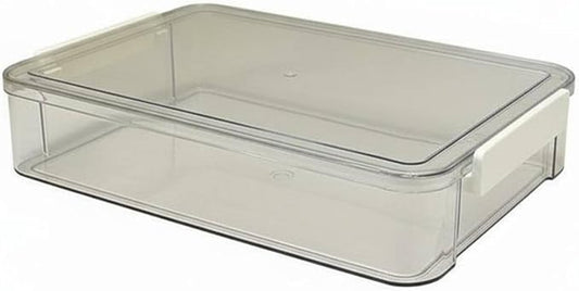 Document Organizer Stackable Case Certificate Paper Storage Secure Buckle Suitable for Student Office Home Drawer Use, L