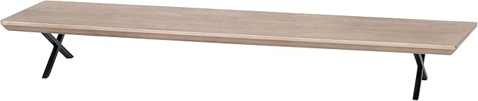 Anji Mountain Monitor Stand - Desktop Organizer & Laptop Riser, Ergonomic Monitor Riser, Space-Saving Monitor Stand for Desk, Durable Construction, Easy Assembly, Ideal for Home & Office,Biscotti