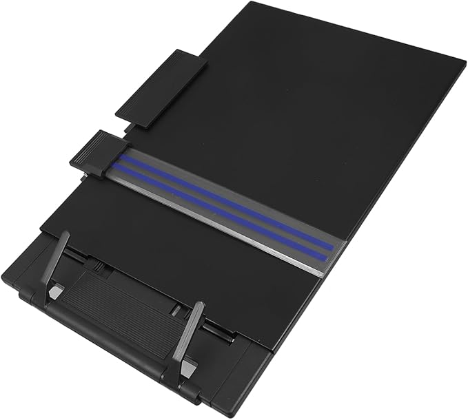 NUOBESTY Adjustable Reading Stand for Desk Metal Document Holder Clip for Typing and Studying Compatible Laptops and Books Office Supplies