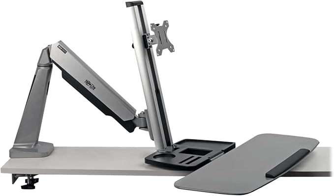 Tripp Lite Desk Mount for Sit Stand Desktop Workstation Height-Adjustable Standing Desk, Single Display (WWSS1332C)