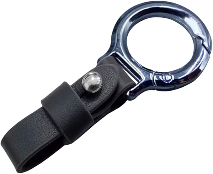 Carabiner Key Ring Clip, Car Fob Key Keychain Holder Car Keychain Clip for Men Women, Key Ring Belt Holder (Grey)
