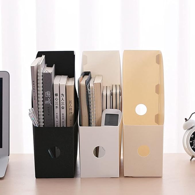 File Storage Box Folding Desktop Sundries Storage Rack Container for Home Bedroom Study Desk Decoration
