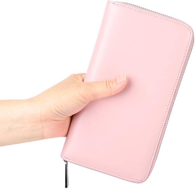 Women 36 Slots RFID Blocking Card Holder Large Long Leather Zipper Organizer Accordion Wallet