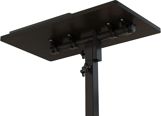 Mobile Height Adjustable Laptop Desk with Mouse Pad, Portable Laptop Desk Rolling Tiltable Table with Small Side Table for Couch,Rolling Computer Stand