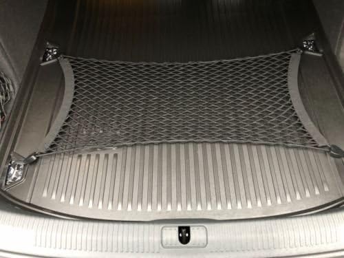 Floor Style Automotive Elastic Trunk Mesh Cargo Net for Audi A3 S3 RS3 A3 A3 e-tron 2015-2023 - Premium Trunk Organizer and Storage - Luggage Net for Sedan - Best Car Organizer for Audi A 3